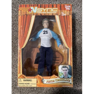 NSYNC Justin Timberlake Collectible Marionette Doll Living Toyz 2000 New In Box